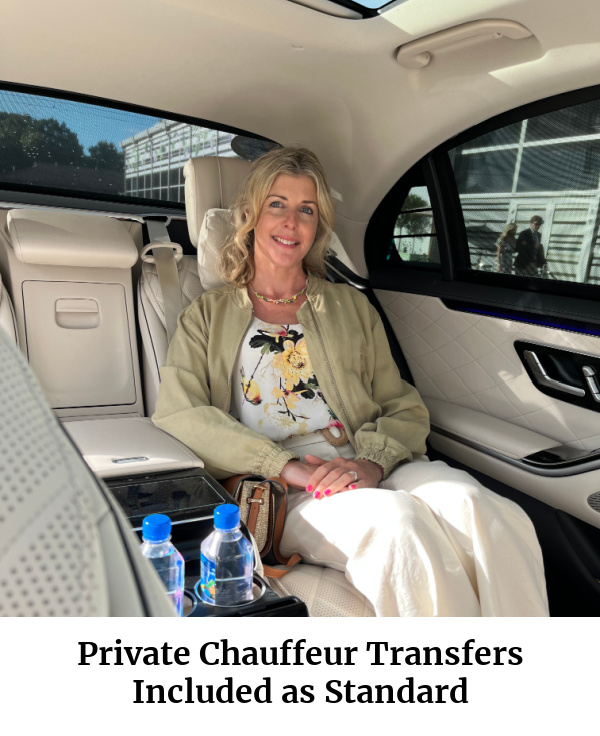 Private Chauffeur Driven Transfers Included as Standard